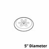 Azar Displays 5'' Wide Revolving Display Base-SLOPED CLEAR, 10PK 610105-CLR